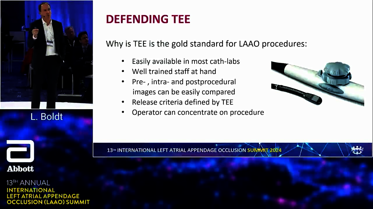 LAAO Summit - Imaging debate: TEE