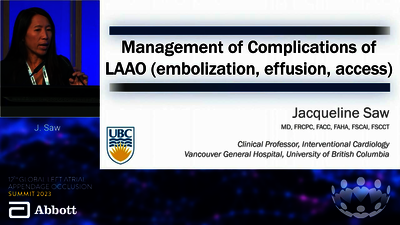 LAAO 23: Tips and tricks - Complications